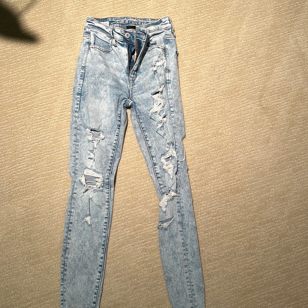 American eagle ripped jeans